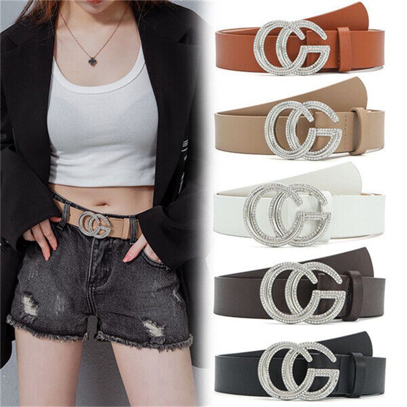Z Waist Waistband Belts Leather Ladies Buckle Jeans Alloy trousers Women