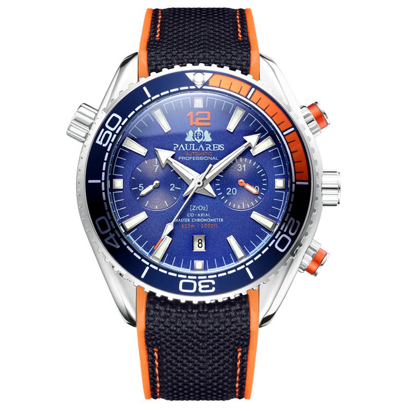 ZGAutomatic Mechanical Luminous Canvas Rubber Band Men's Watch - Image 2