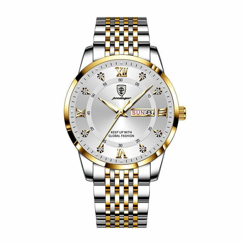 ZZ Men's Watch New Men's Watch Waterproof Luminous Calendar Quartz Wrist Watch - Image 6