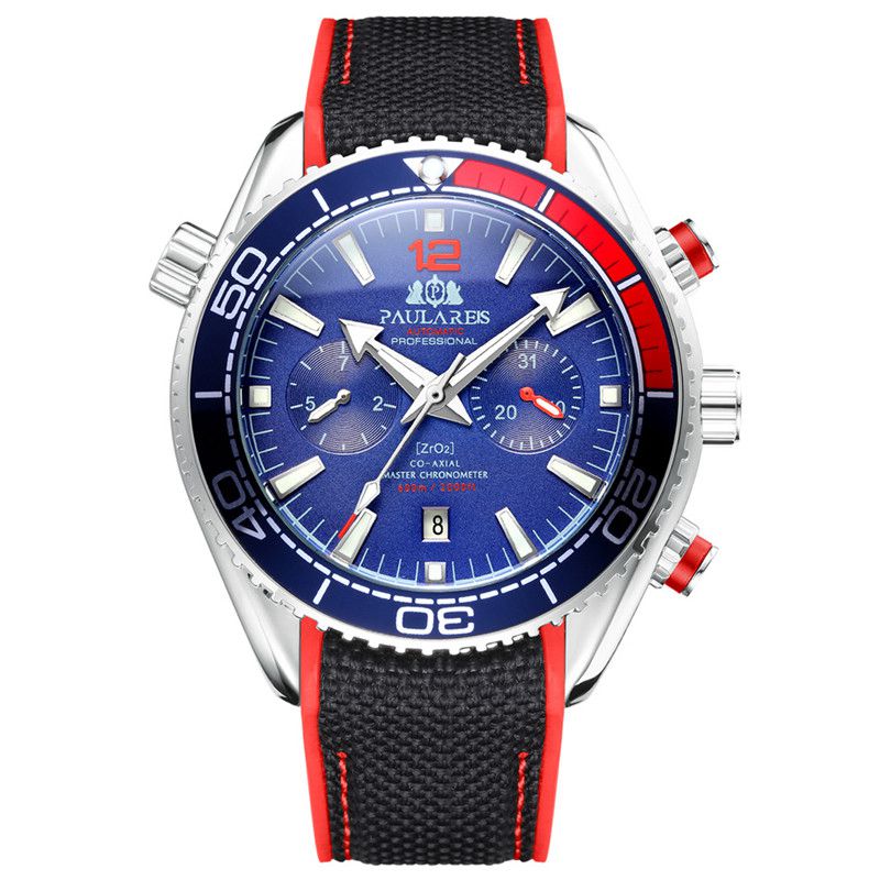 ZGAutomatic Mechanical Luminous Canvas Rubber Band Men's Watch - Image 5