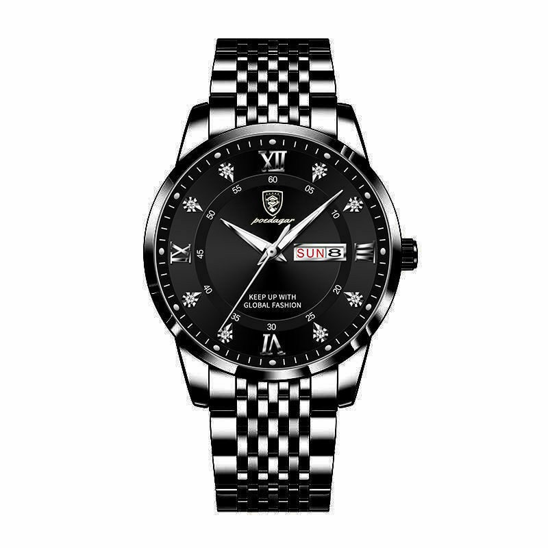 ZZ Men's Watch New Men's Watch Waterproof Luminous Calendar Quartz Wrist Watch - Image 9