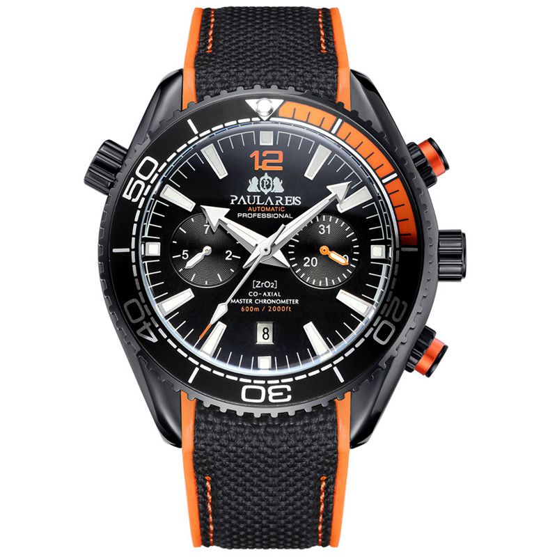 ZGAutomatic Mechanical Luminous Canvas Rubber Band Men's Watch - Image 8