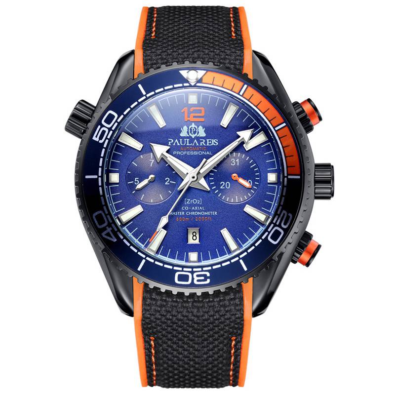 ZGAutomatic Mechanical Luminous Canvas Rubber Band Men's Watch - Image 9