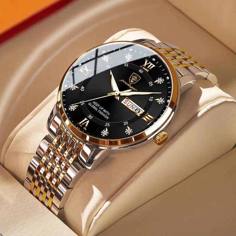 ZZ Men's Watch New Men's Watch Waterproof Luminous Calendar Quartz Wrist Watch