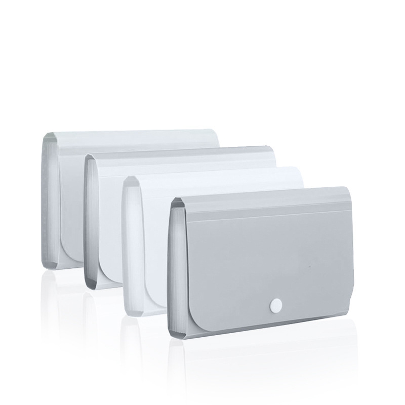 Deli 5561 File Holder Office Ticket Clips 12-Layer Mini File Bag Briefcase Bill Bag Wholesale