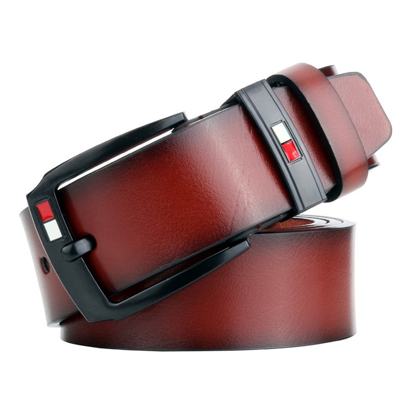 Z Factory Registered Trademark Retro Men's Leather Belt Casual Antique Pin Buckle Men's Belt Cross-Border AliExpress Hot Sale