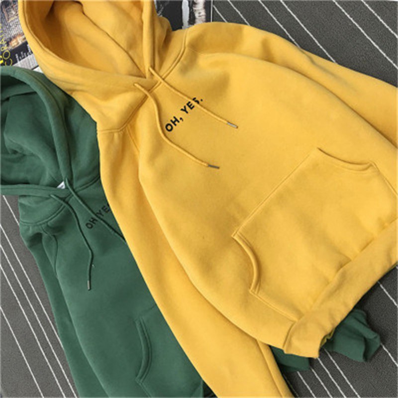 Autumn and Winter Clothing Brushed Hoody Women's Korean-Style Trendy Student Harajuku BF Hoodie Loose Long Sleeve Top Pullover Coat Women