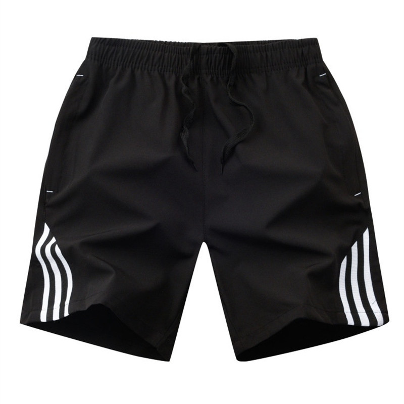 Summer New Sports Shorts Youth Casual Elastic Band Three Bars Large Size Quick-Dry Pants