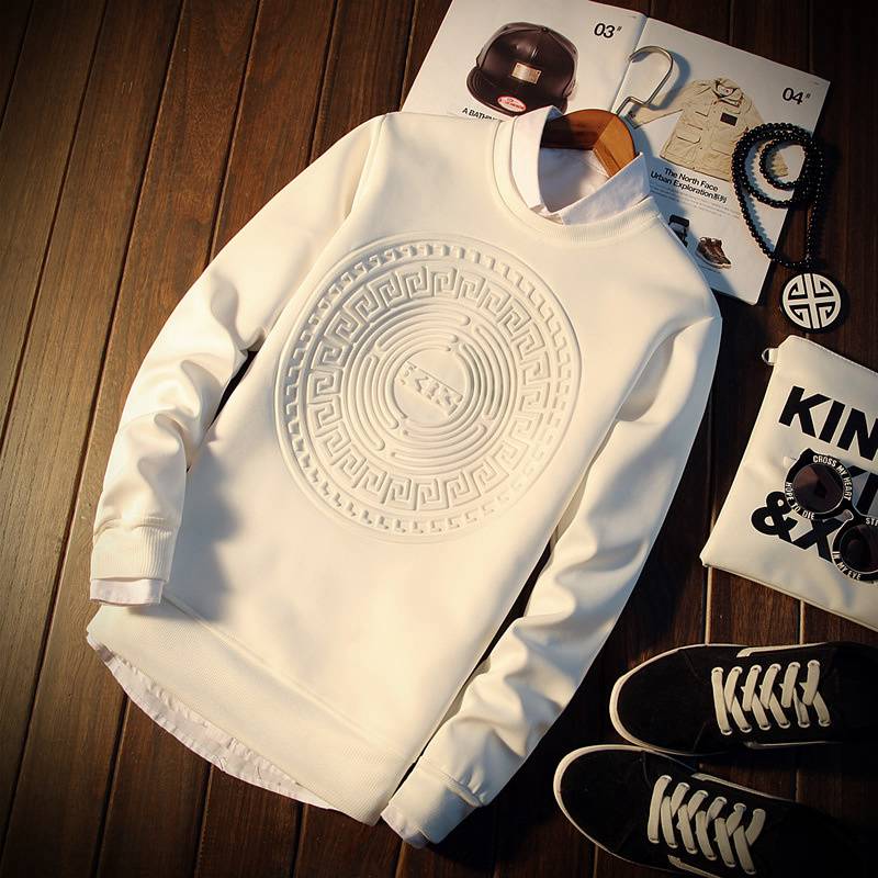 2024 New Men's Three-Dimensional Floral Pullover Sweater round Neck Men's plus-Sized Large Size Coat Trendy Men's T Foreign Trade - Image 7