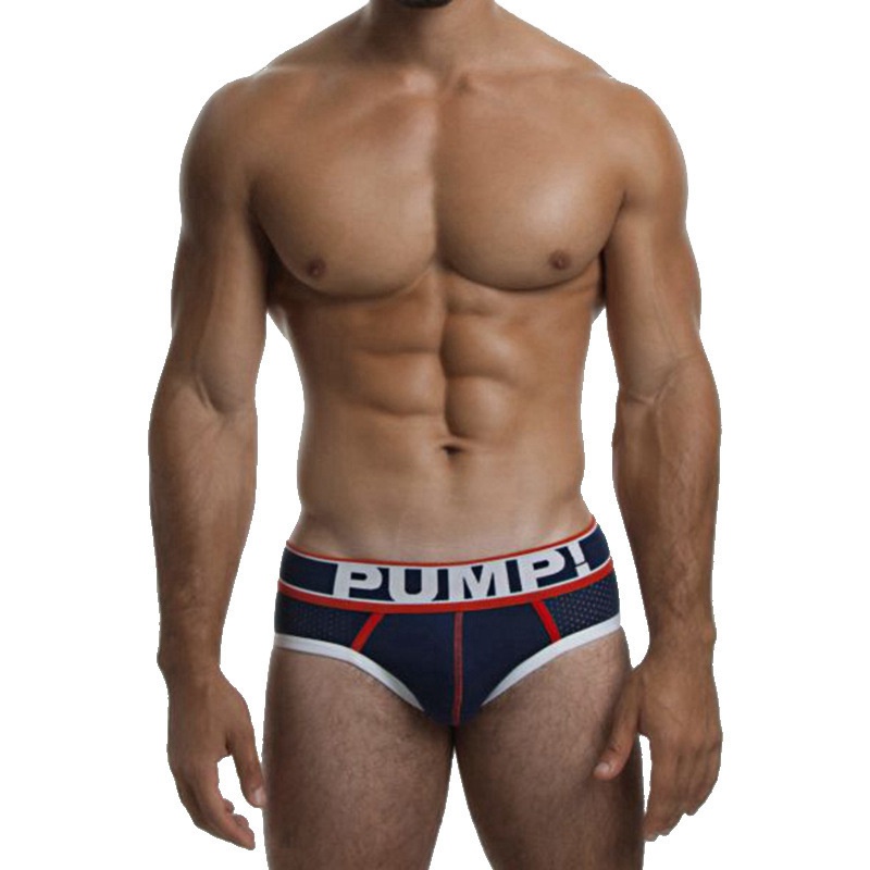 Foreign Trade Popular Style AliExpress Wish Fashion Brand Underwear Pure Cotton Men Pump! Briefs with Packing Bag - Image 9
