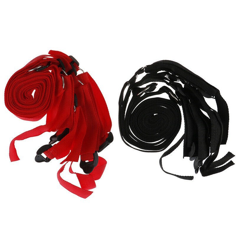 Restraint Under Bed System Set Bondage Strap Cuffs Eye Mask Kit Toy - Image 6