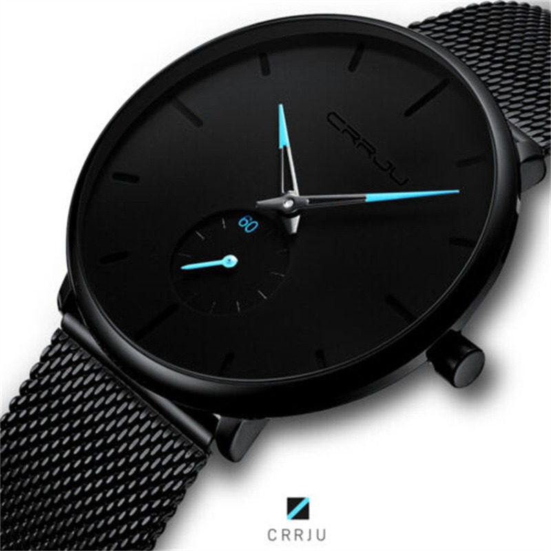 ZZ??30m waterproof??Men Quartz Sport Ultra-Thin Stainless Steel Watch watches Mens