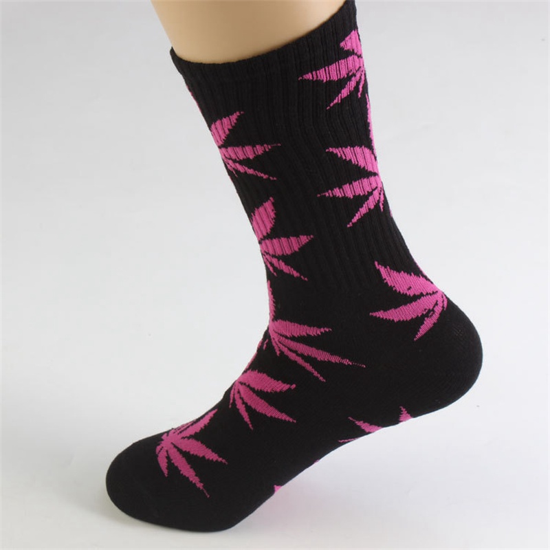 INS Internet Celebrity Mid-Calf Leaf Socks Men and Women Street Sports Skateboard Maple Leaf-Shaped Socks Cotton Stockings Female Trendy Socks Manufacturer - Image 2