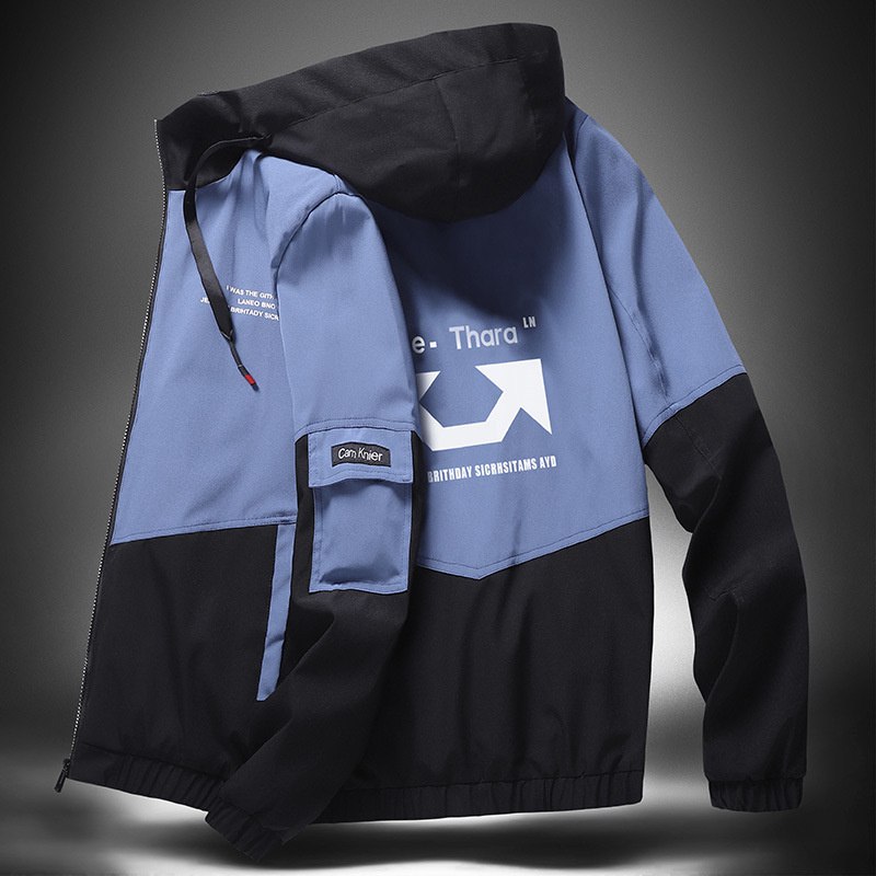 Jacket Men's Coat Spring and Autumn 2024 New Korean Style Slim Fit Casual Youth Student Hooded Men's Top Clothing - Image 3