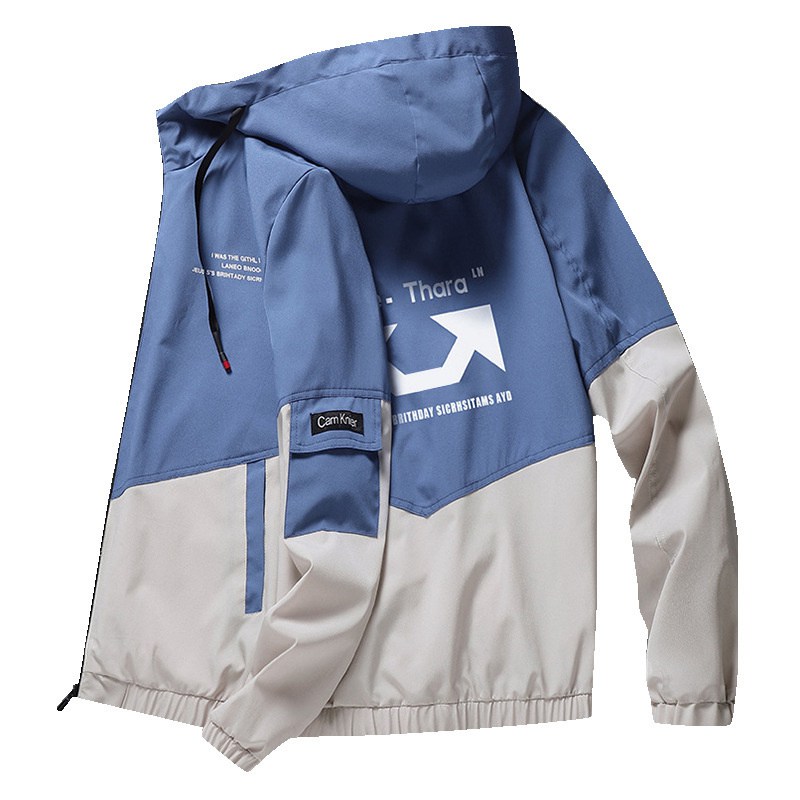 Jacket Men's Coat Spring and Autumn 2024 New Korean Style Slim Fit Casual Youth Student Hooded Men's Top Clothing - Image 5