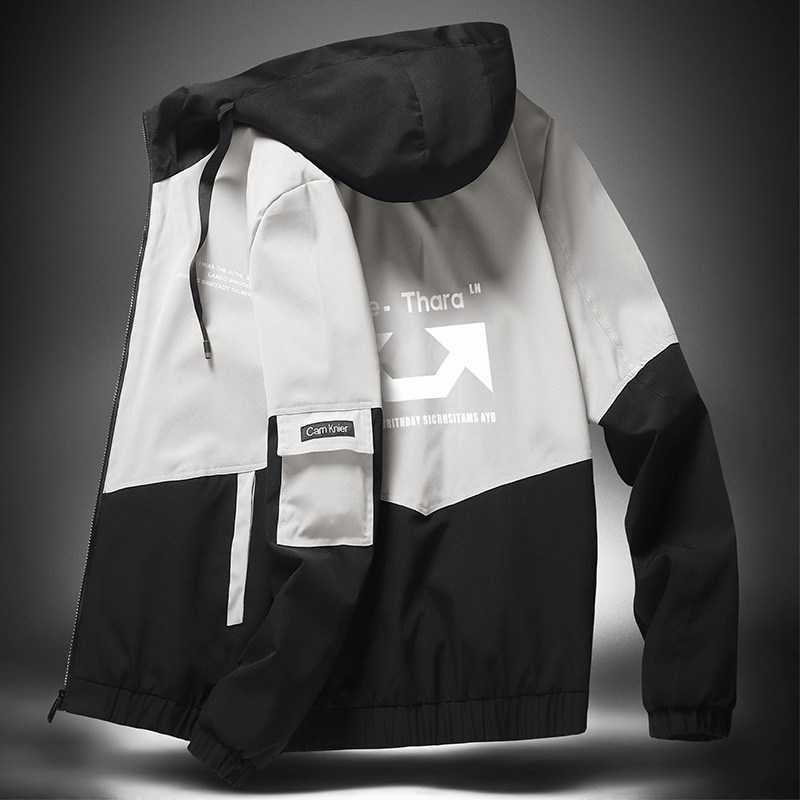 Jacket Men's Coat Spring and Autumn 2024 New Korean Style Slim Fit Casual Youth Student Hooded Men's Top Clothing - Image 7
