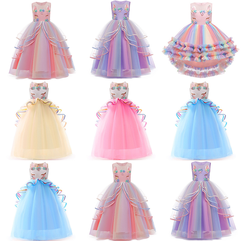 Vintage Flower Girls Dress Children Princess Party Pageant Long Gown Kids Dresses for Girls Formal Clothes - Image 21