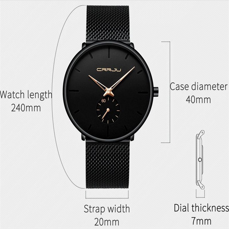 ZZ??30m waterproof??Men Quartz Sport Ultra-Thin Stainless Steel Watch watches Mens - Image 3