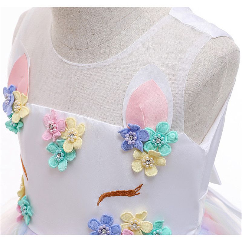 Vintage Flower Girls Dress Children Princess Party Pageant Long Gown Kids Dresses for Girls Formal Clothes - Image 6
