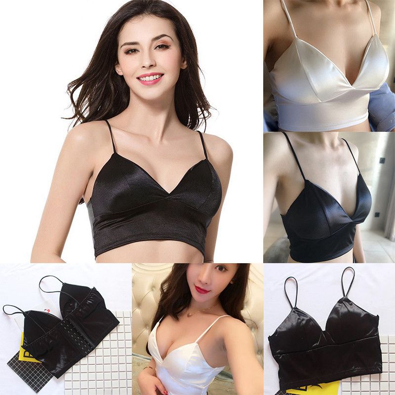 Sexy Satin Bikini Long Open Navel Back 8 Buttons Underwear Sling Breast Wrapping - Image 5
