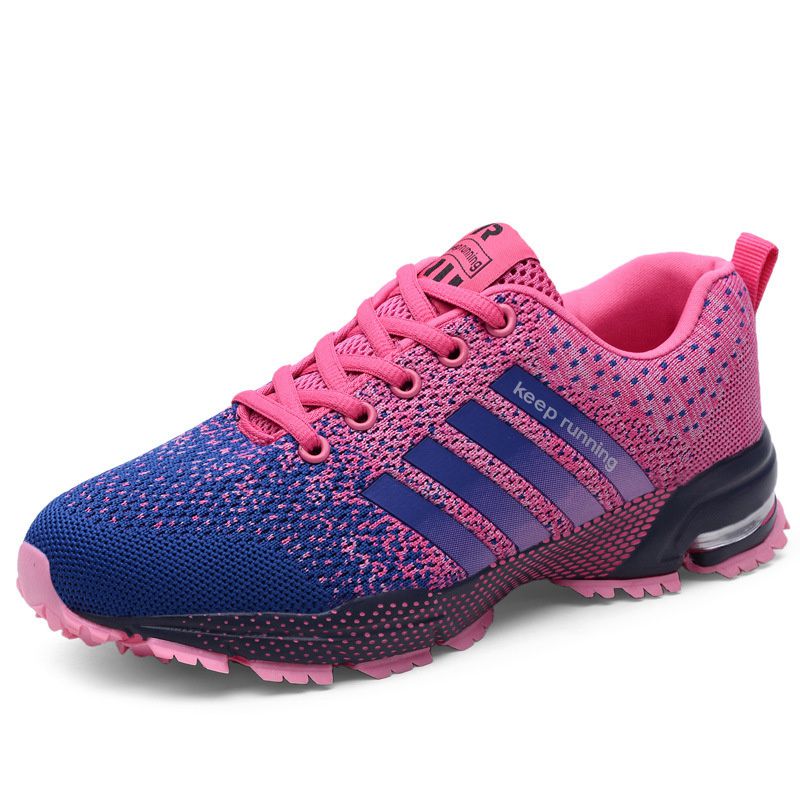 Spring and Autumn Foreign Trade New Couple Sneakers Fly-Kit Mesh Men's Running Shoes Lightweight Breathable plus Size Men's Shoes Fashion - Image 3