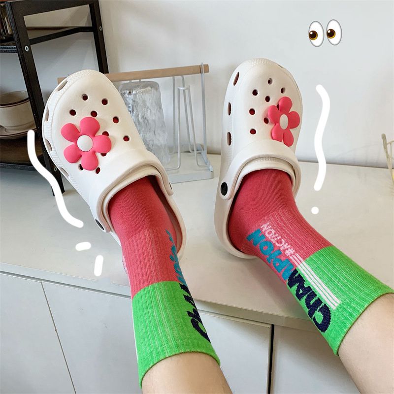Hole Shoes Ins Girl's Heart Feeling of Shit Cute Cartoon Cow Toe Box Soft Bottom Thick Bottom for Outdoors Sandals Women's Summer - Image 38