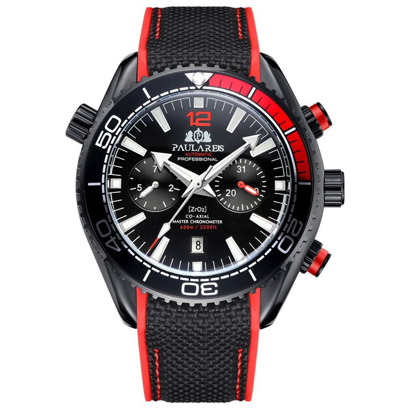 ZGAutomatic Mechanical Luminous Canvas Rubber Band Men's Watch - Image 11