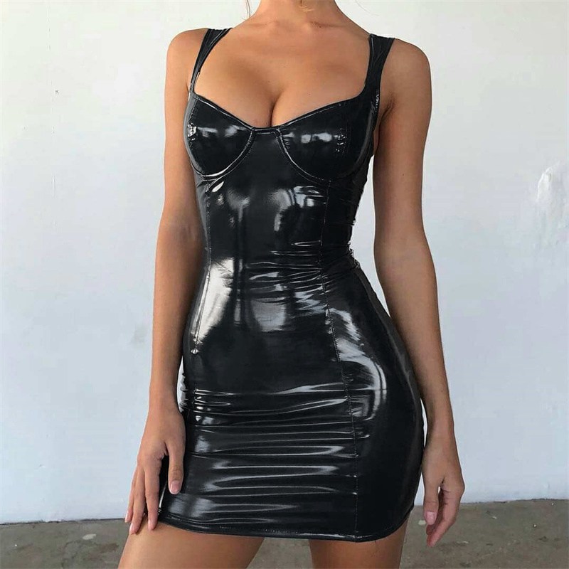 European and American Spring and Summer Amazon Dress Sexy Bright Wrapped Chest Strap Waist Dress Zc3048 - Image 3