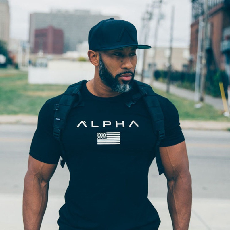Muscle Doctor European and American Summer round Neck Casual Sports T-shirt Men's Short Sleeve Fitness Running Training Wear Factory Wholesale - Image 3