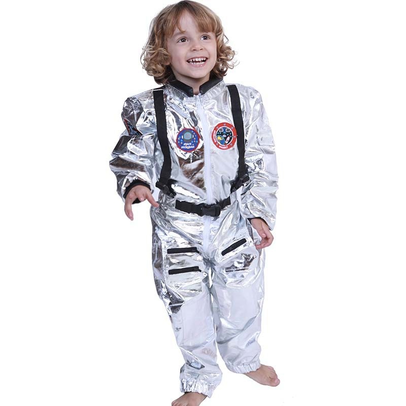 Silver Astronaut Costume Cosplay Men Women Costume Jumpsuits Astronaut Space Suit Adult Cosplay Costumes - Image 3