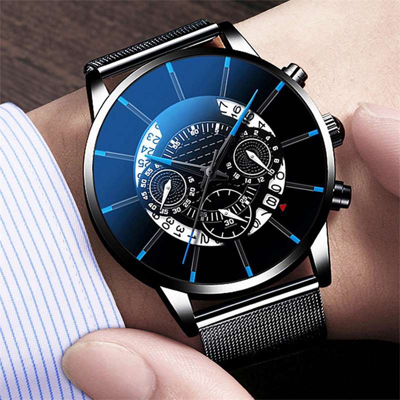 ZZ Mens Army Military Wrist Watch Stainless Steel Quartz Date Analog Sports Watches - Image 3