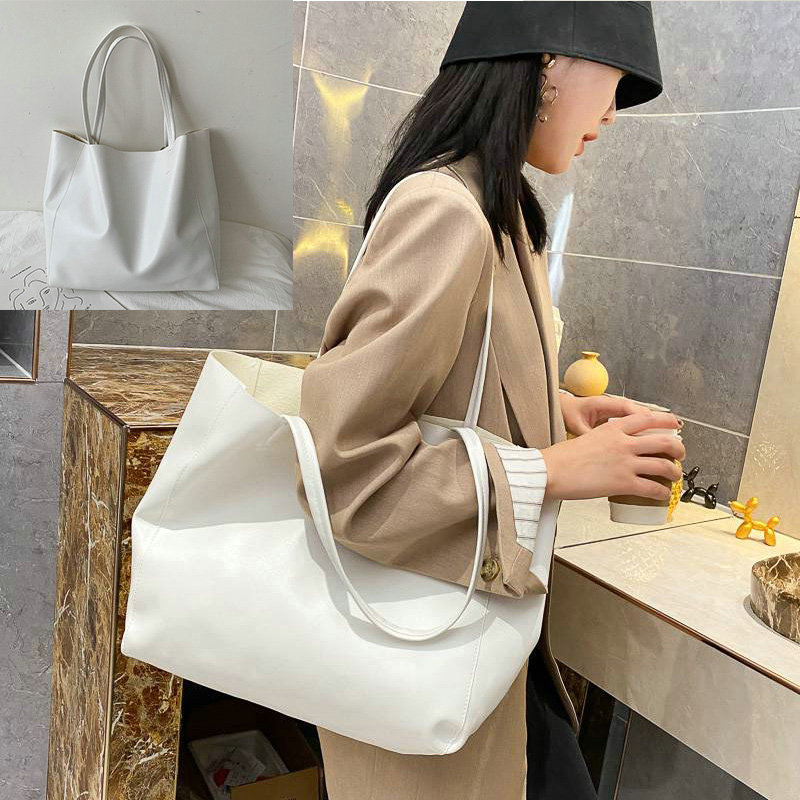 Large Women's Leather Style Tote Shoulder Bag Satchel Ladies Handbag - Image 27