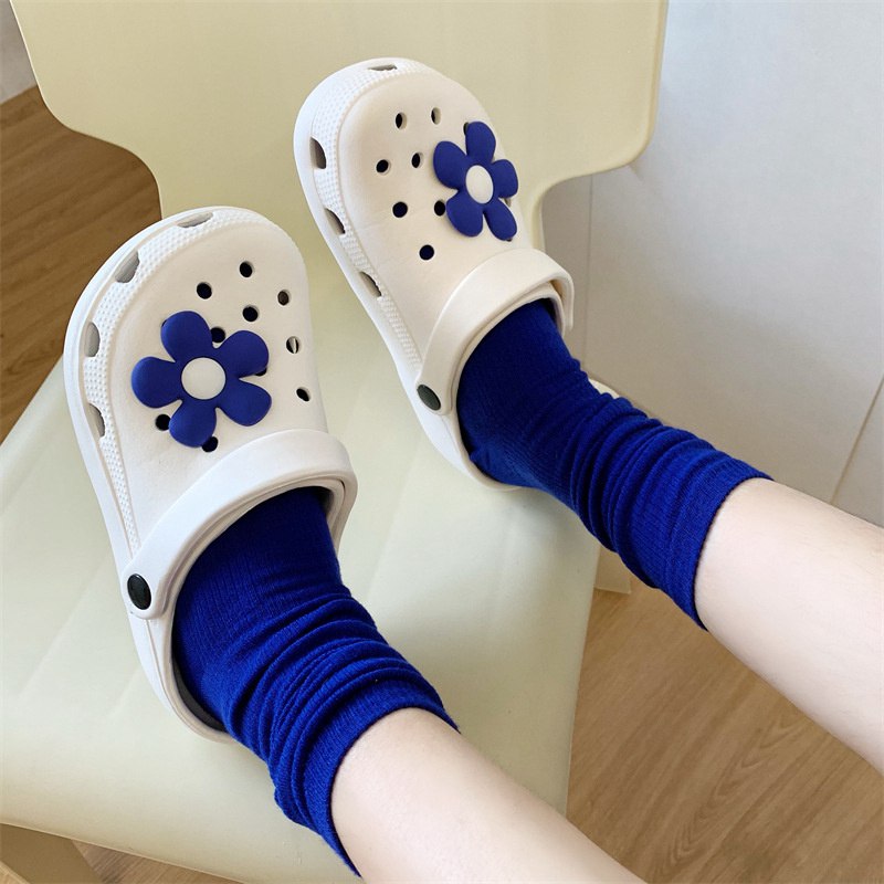 Hole Shoes Ins Girl's Heart Feeling of Shit Cute Cartoon Cow Toe Box Soft Bottom Thick Bottom for Outdoors Sandals Women's Summer - Image 37