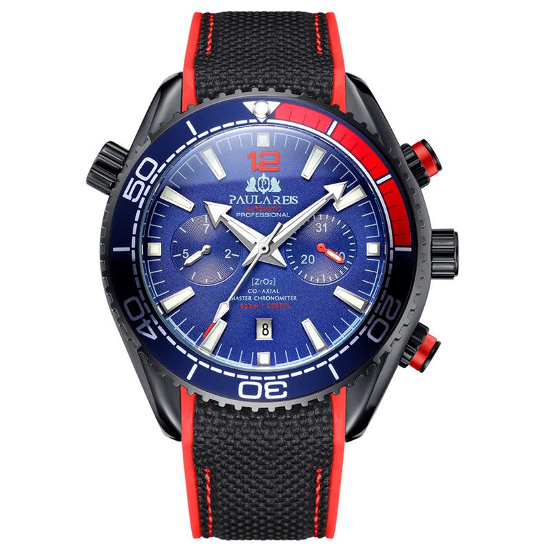 ZGAutomatic Mechanical Luminous Canvas Rubber Band Men's Watch - Image 12