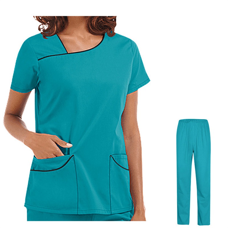 Amazon Operating Room Short Sleeve Hand Washing Suit Female Skin Management Nurses' Uniform Surgeon Disposable Protective Coveralls Work Clothes Female - Image 4