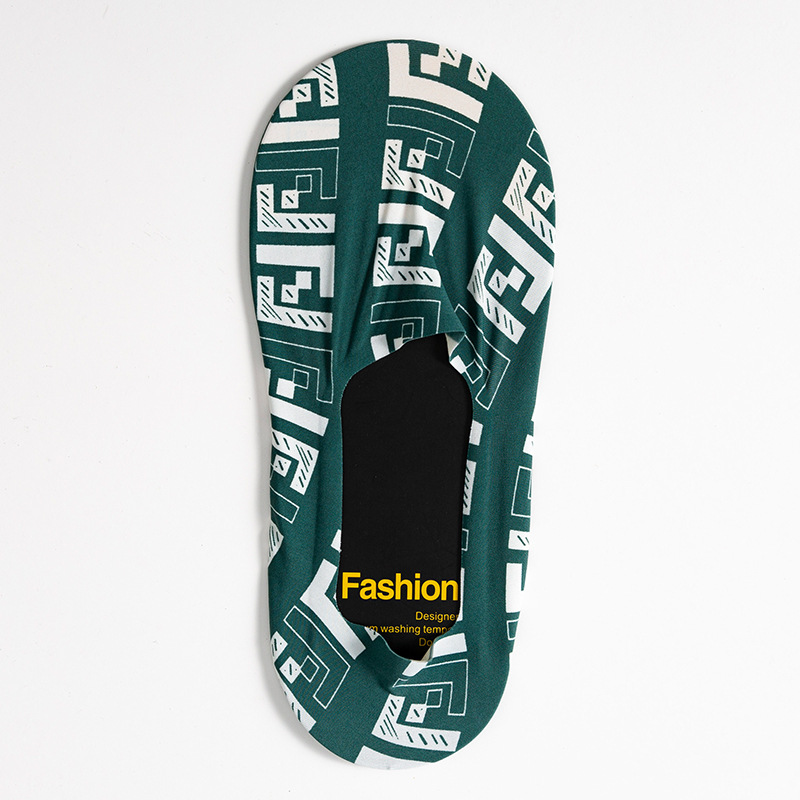Socks Men's Boat Socks Summer Thin Ice Silk Socks Korean Style Low Top Invisible Socks Silicone Non-Slip Tight Ins Fashion - Image 4
