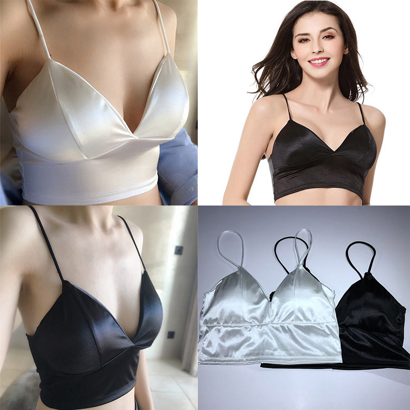 Sexy Satin Bikini Long Open Navel Back 8 Buttons Underwear Sling Breast Wrapping - Image 16