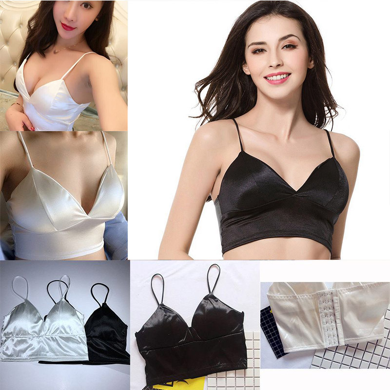 Sexy Satin Bikini Long Open Navel Back 8 Buttons Underwear Sling Breast Wrapping - Image 17