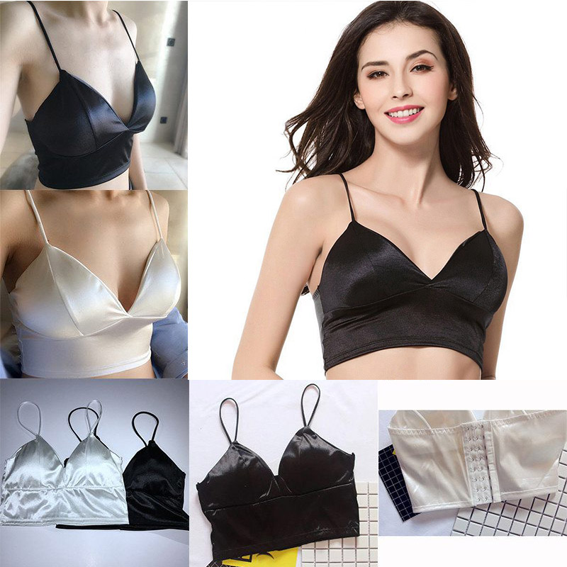 Sexy Satin Bikini Long Open Navel Back 8 Buttons Underwear Sling Breast Wrapping - Image 18
