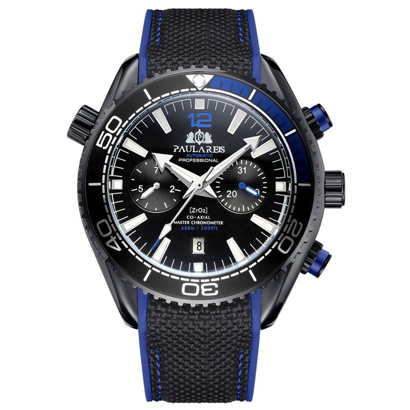 ZGAutomatic Mechanical Luminous Canvas Rubber Band Men's Watch - Image 13