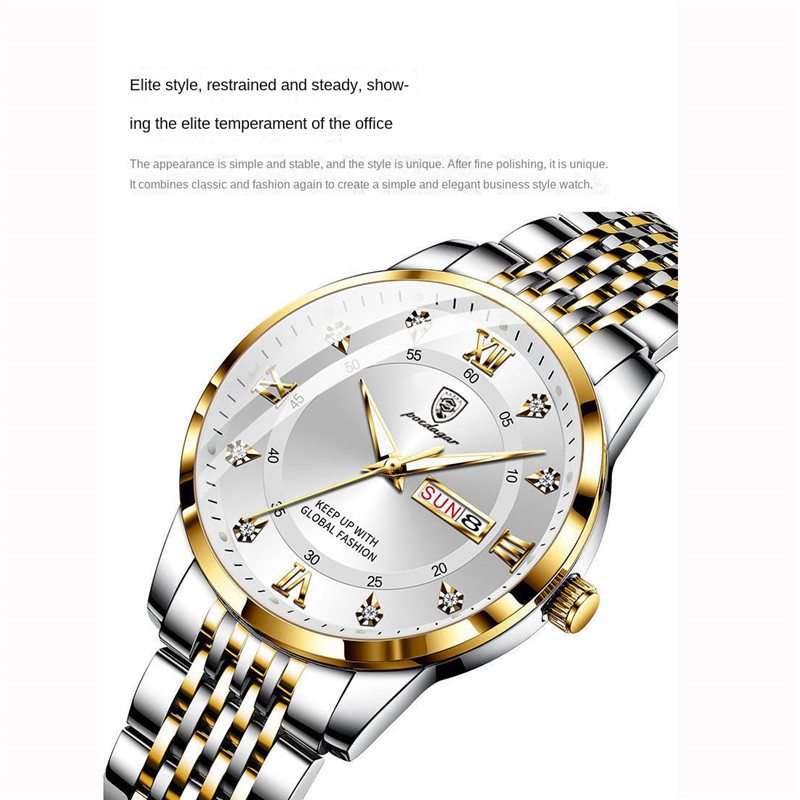ZZ Men's Watch New Men's Watch Waterproof Luminous Calendar Quartz Wrist Watch - Image 14