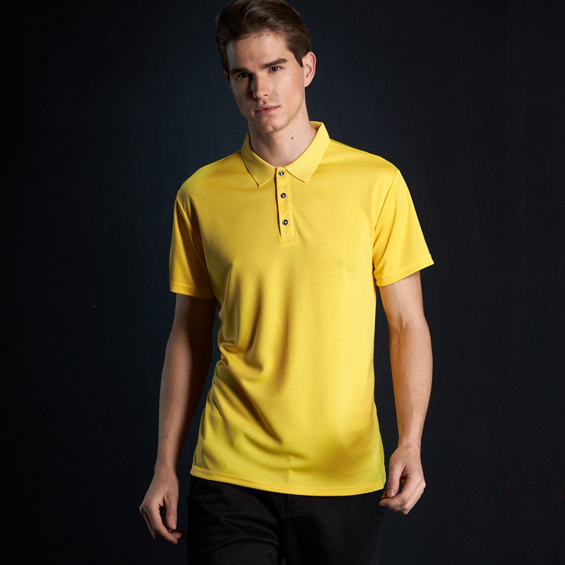 Short-Sleeved T-shirt Polo Solid Color Sports Quick-Drying Half Sleeve Polo Shirt Men's Clothing Factory Wholesale Advertising Shirt Printed Logo - Image 20