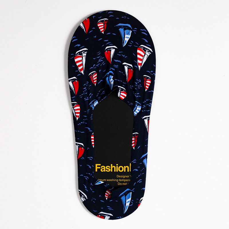 Socks Men's Boat Socks Summer Thin Ice Silk Socks Korean Style Low Top Invisible Socks Silicone Non-Slip Tight Ins Fashion - Image 5