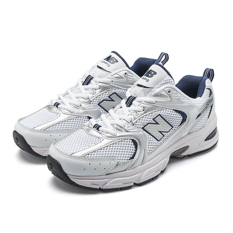 New Balance 530 White Silver Navy Sports Casual Mesh Soft Fashion Trainers Shoes  NB530