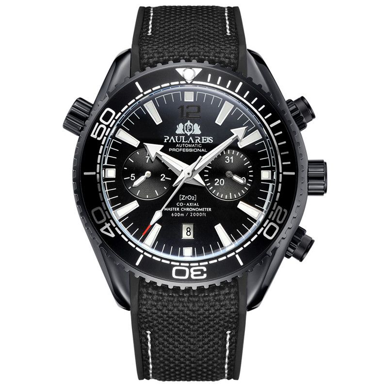 ZGAutomatic Mechanical Luminous Canvas Rubber Band Men's Watch - Image 14