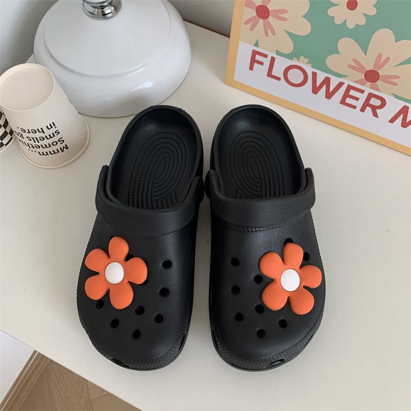 Hole Shoes Ins Girl's Heart Feeling of Shit Cute Cartoon Cow Toe Box Soft Bottom Thick Bottom for Outdoors Sandals Women's Summer - Image 35