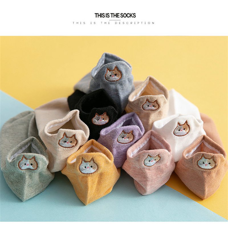 Socks Women's Socks Low-Cut Spring and Summer Cute Japanese Style Low-Top Cotton Socks Short Korean Style Low Cut Socks Women's Ins Fashion Personality - Image 9
