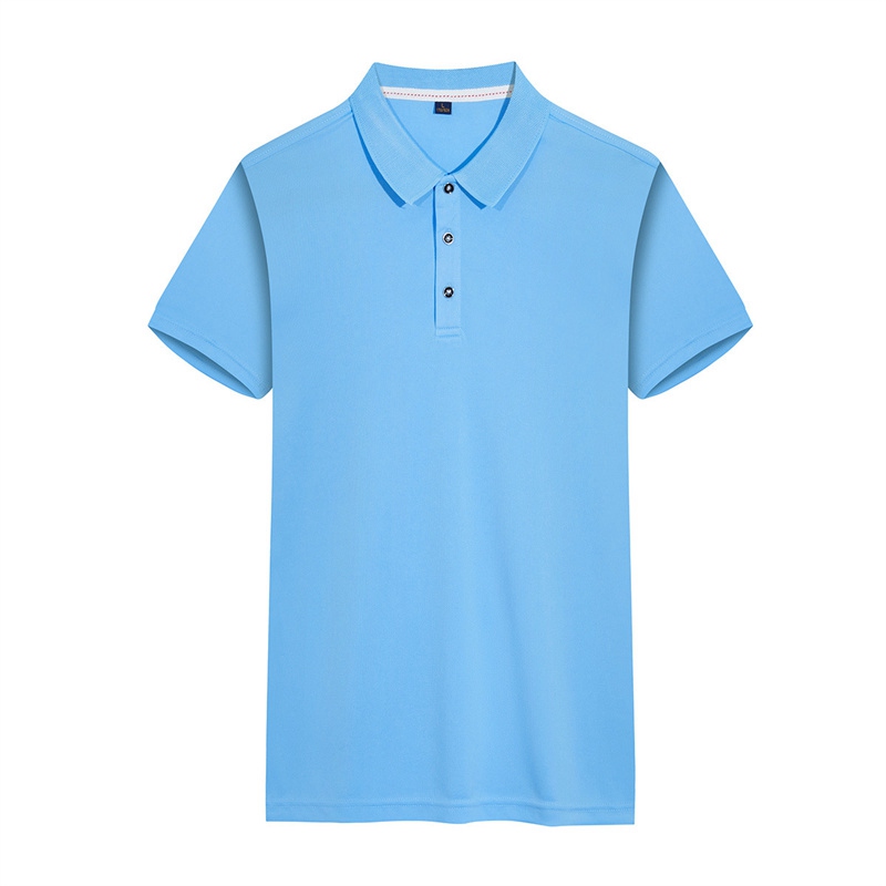 Short-Sleeved T-shirt Polo Solid Color Sports Quick-Drying Half Sleeve Polo Shirt Men's Clothing Factory Wholesale Advertising Shirt Printed Logo - Image 19