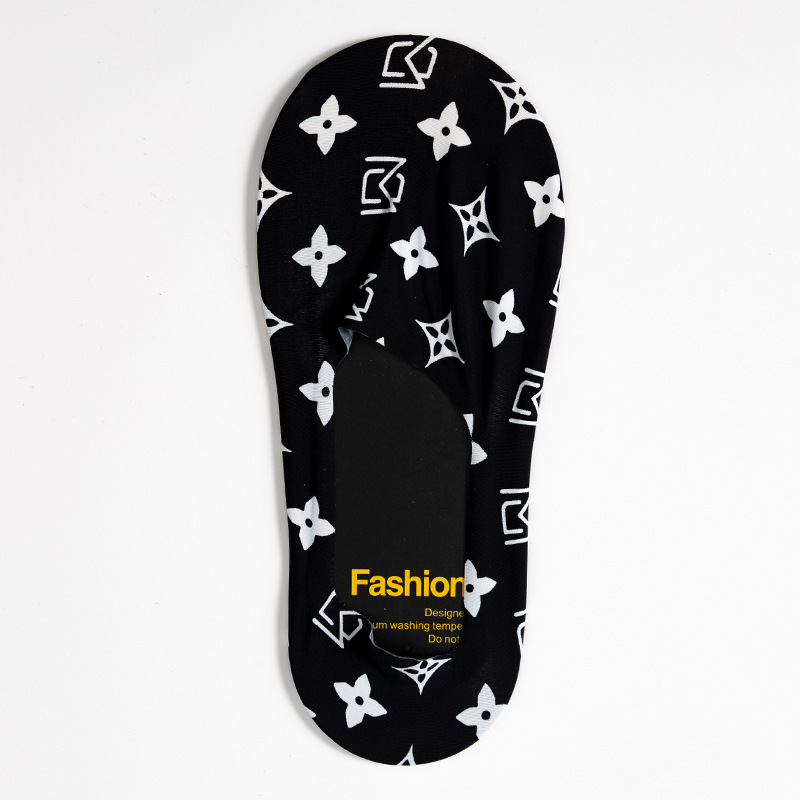 Socks Men's Boat Socks Summer Thin Ice Silk Socks Korean Style Low Top Invisible Socks Silicone Non-Slip Tight Ins Fashion - Image 6