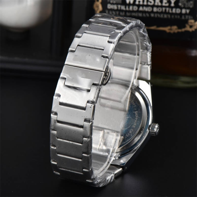 Tissot Three-Pin Men's Watch Steel Strap Watch Quartz Watch Hot Sale Fashion Calendar - Image 6